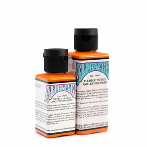 Alpha 6 - Alphaflex flexibele textiel- en leerverf - Donkeroranje