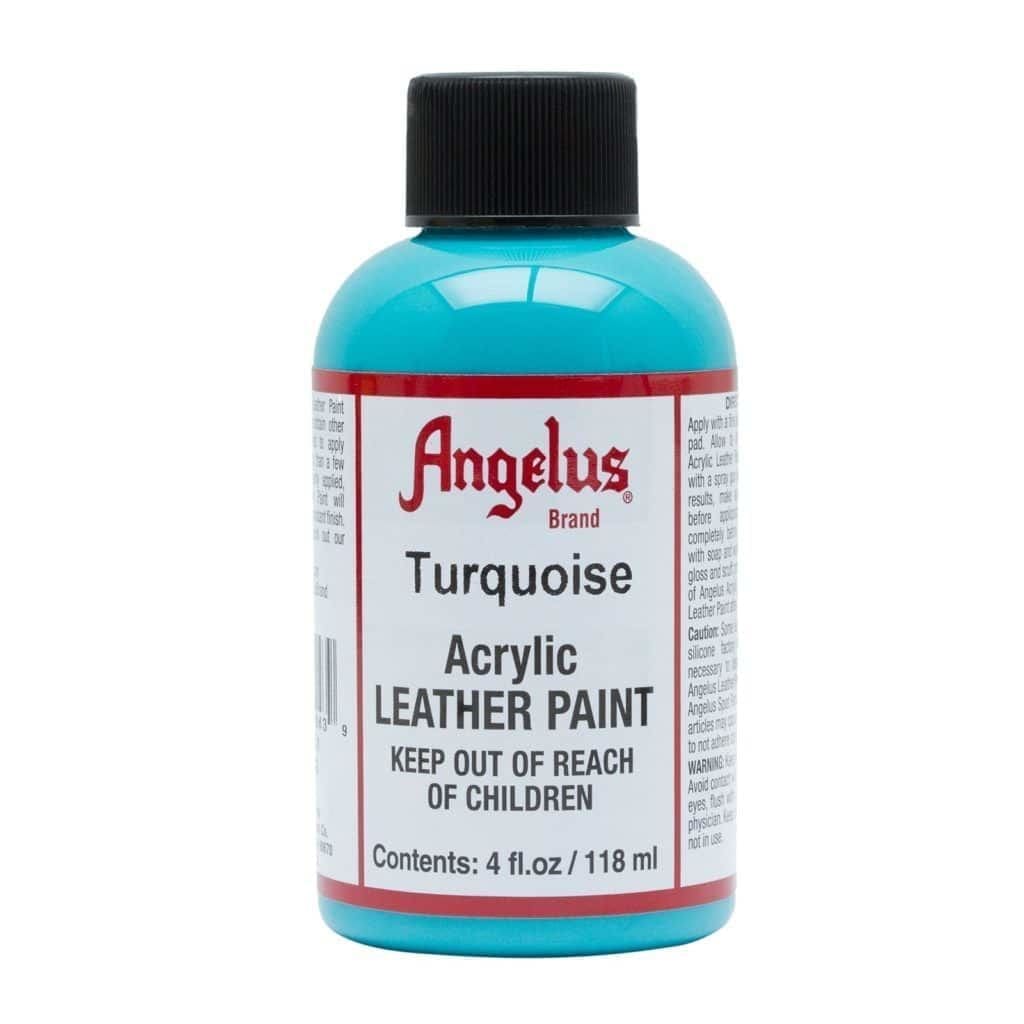 Angelus Brand - Standaard Leerverf - Turquoise - Sneaker Essentials