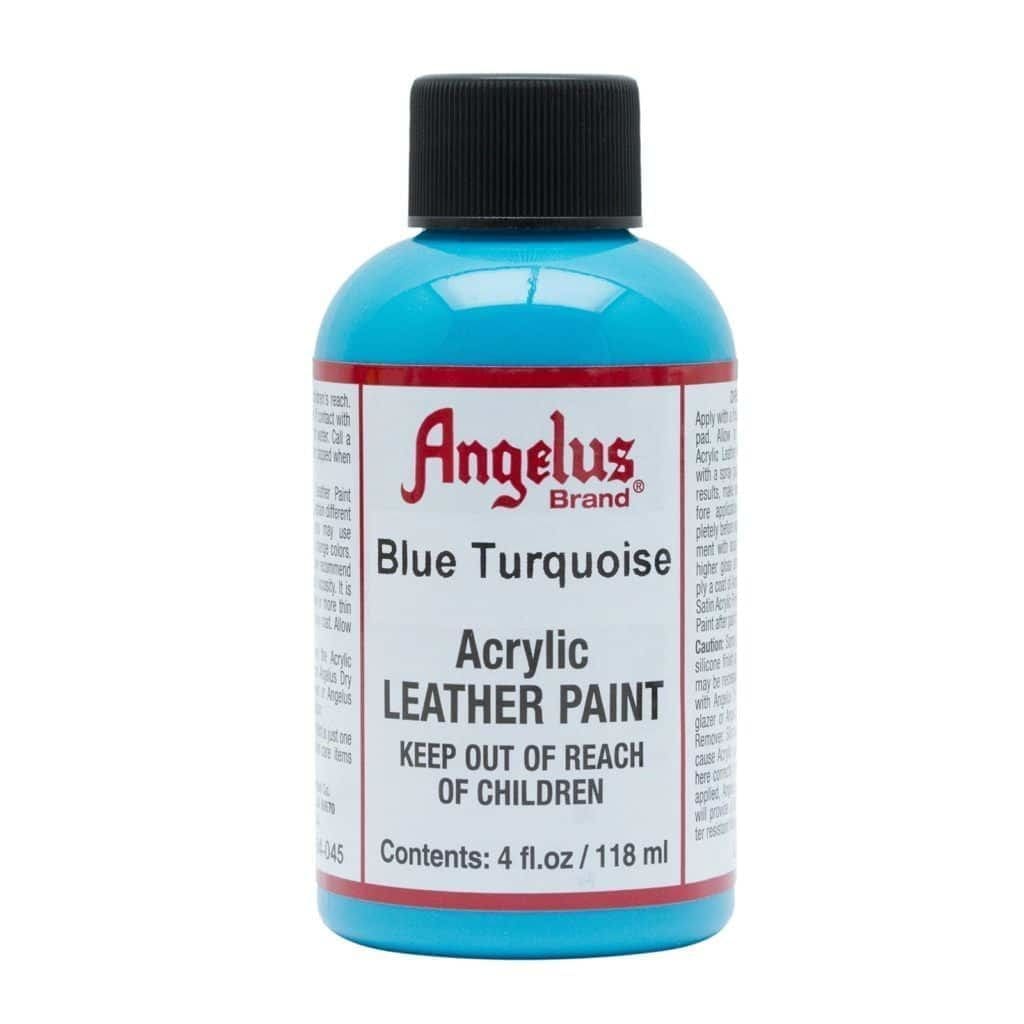 Angelus Brand - Standaard Leerverf - Blauw Turquoise - Sneaker Essentials