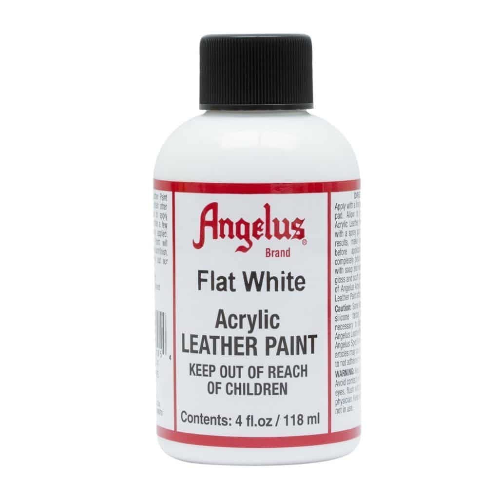 Angelus Brand - Standaard Leerverf - Mat Wit - Sneaker Essentials