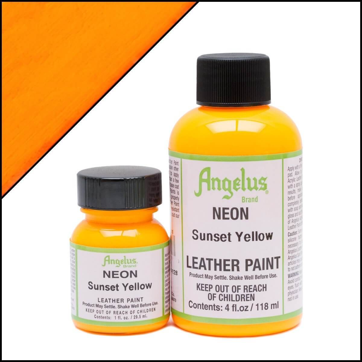 Angelus Brand - Neon leerverf - Zonsondergang geel - Sneaker Essentials