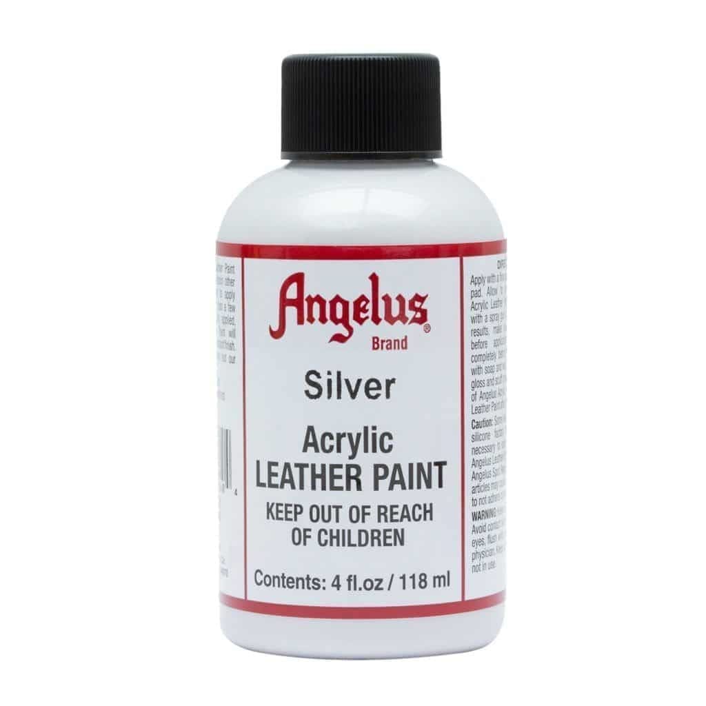 Angelus Brand - Metallic Leerverf - Zilver - Sneaker Essentials