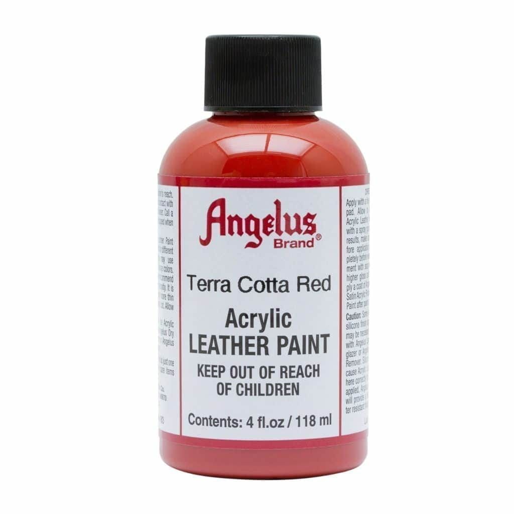 Angelus Brand - Standaard Leerverf - Terra Cotta rood - Sneaker Essentials