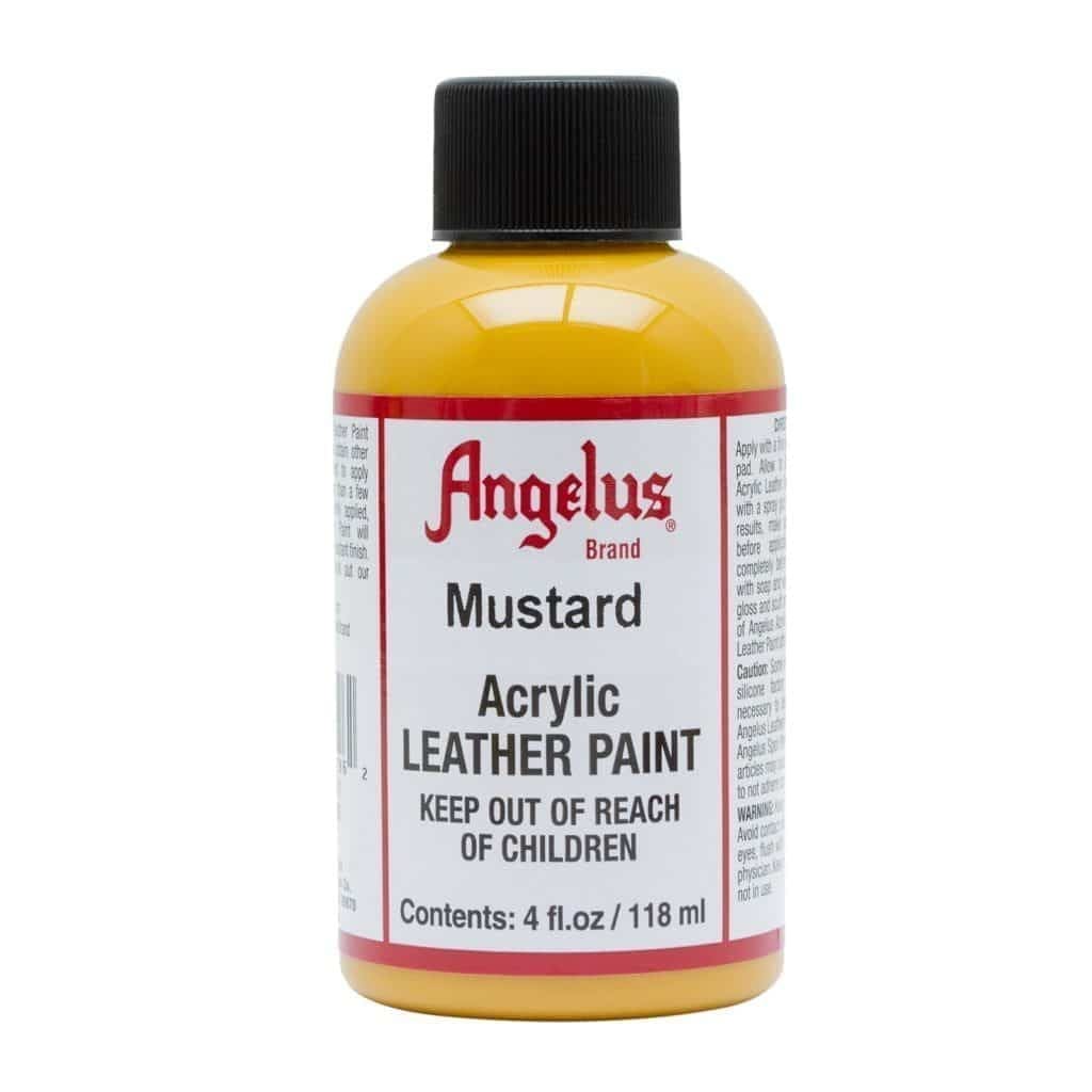Angelus Brand - Standaard Leerverf - Mosterd - Sneaker Essentials