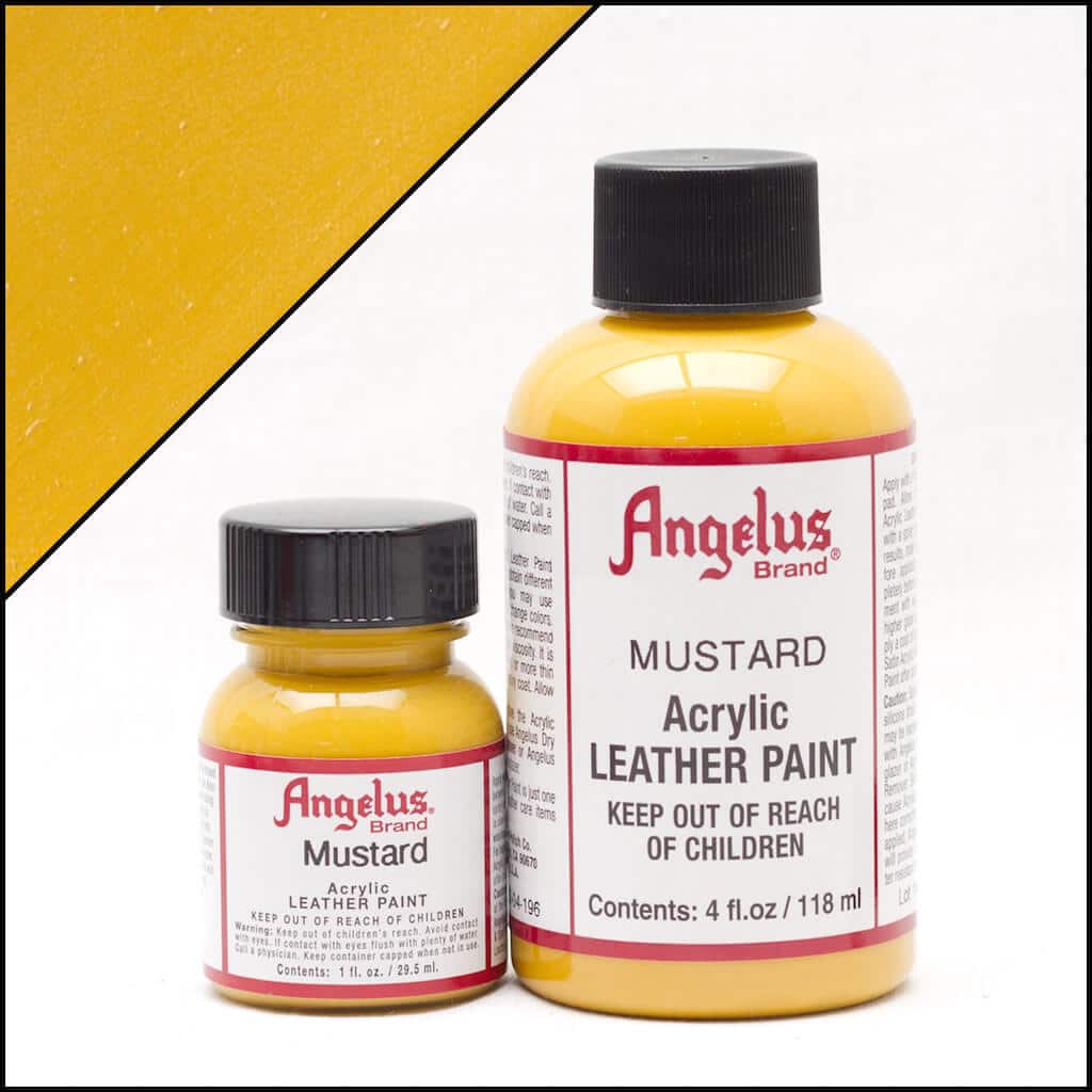 Angelus Brand - Standaard Leerverf - Mosterd - Sneaker Essentials