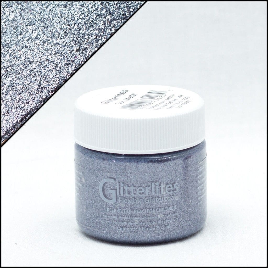 Angelus Brand - Glitterlites leerverf - Gunmetal - Sneaker Essentials
