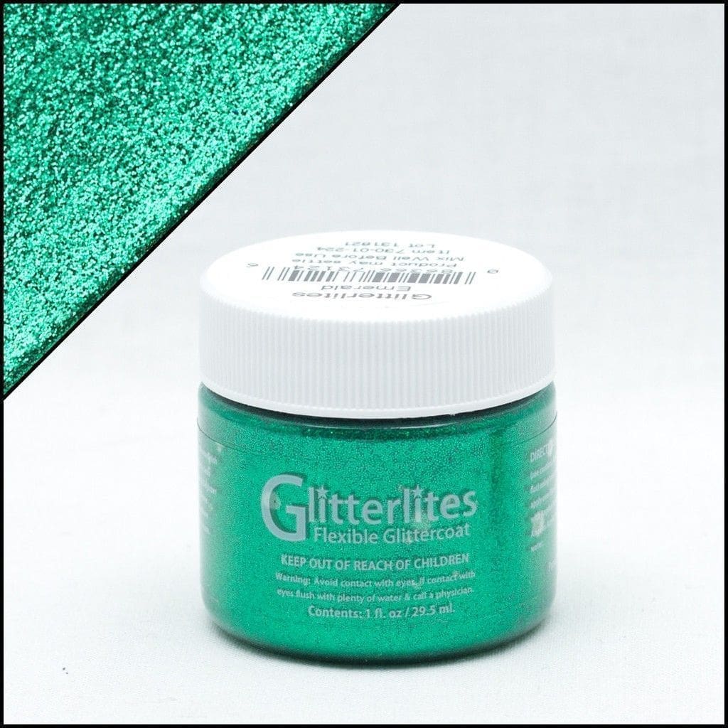 Angelus Brand - Glitterlites leerverf - Emerald - Sneaker Essentials