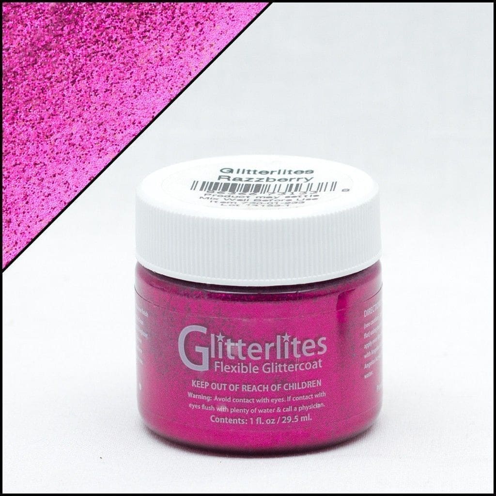Angelus Brand - Glitterlites leerverf - Razzberry - Sneaker Essentials