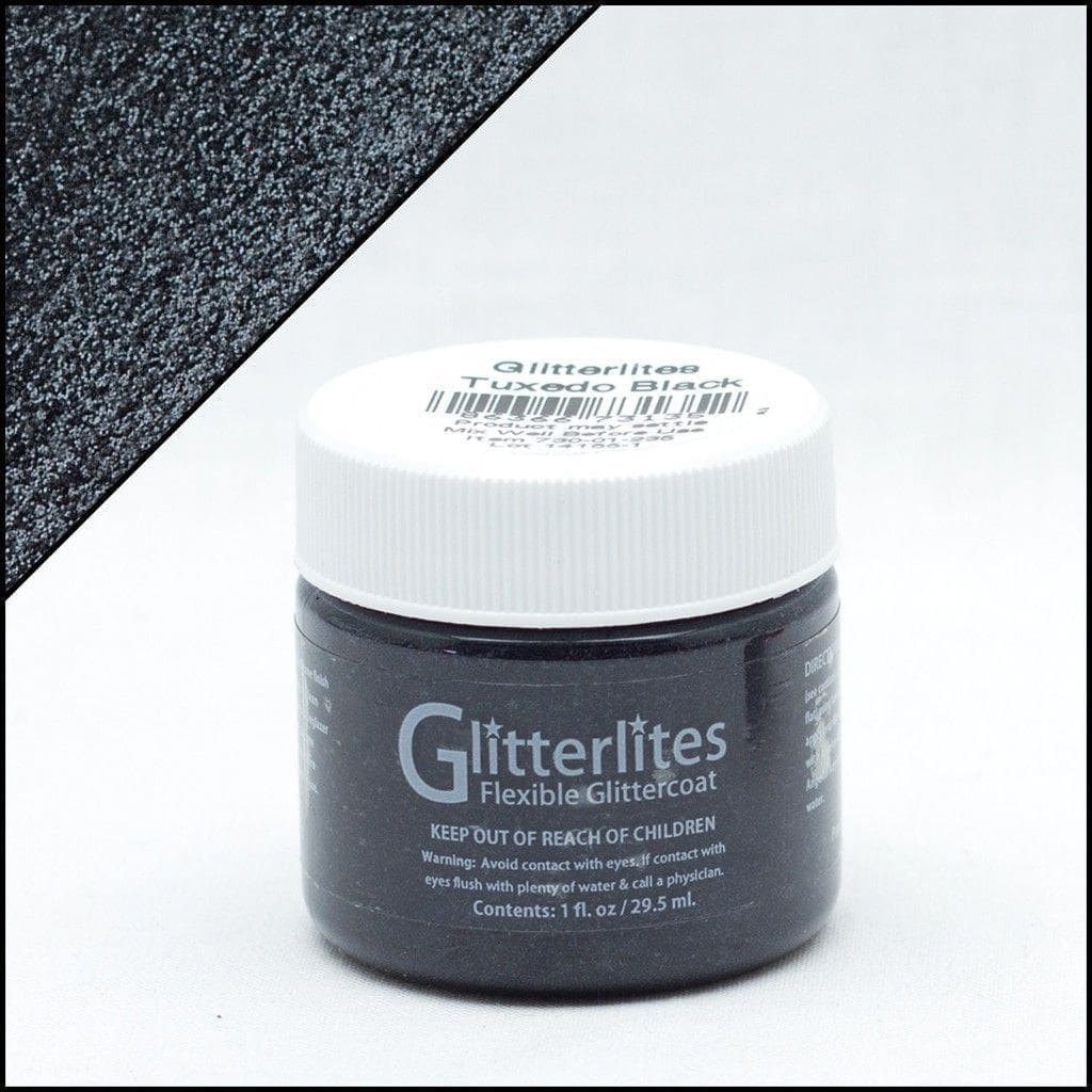 Angelus Brand - Glitterlites leerverf - Tuxedo Black - Sneaker Essentials