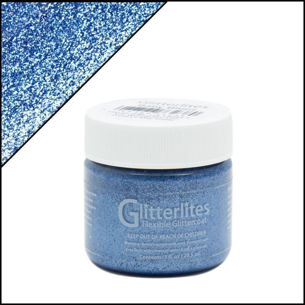 Angelus Brand - Glitterlites leerverf - Baby Blues - Sneaker Essentials