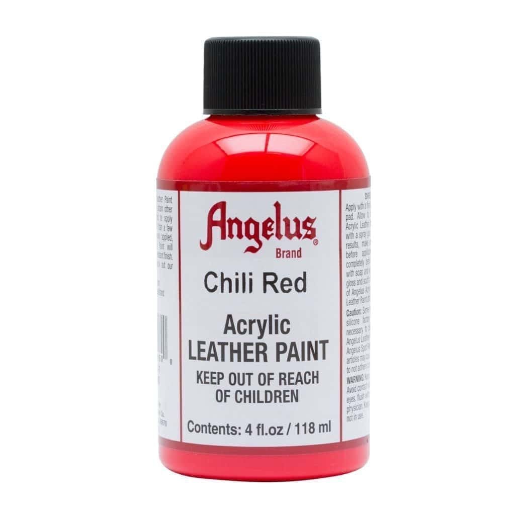 Angelus Brand - Standaard Leerverf - Chili rood - Sneaker Essentials