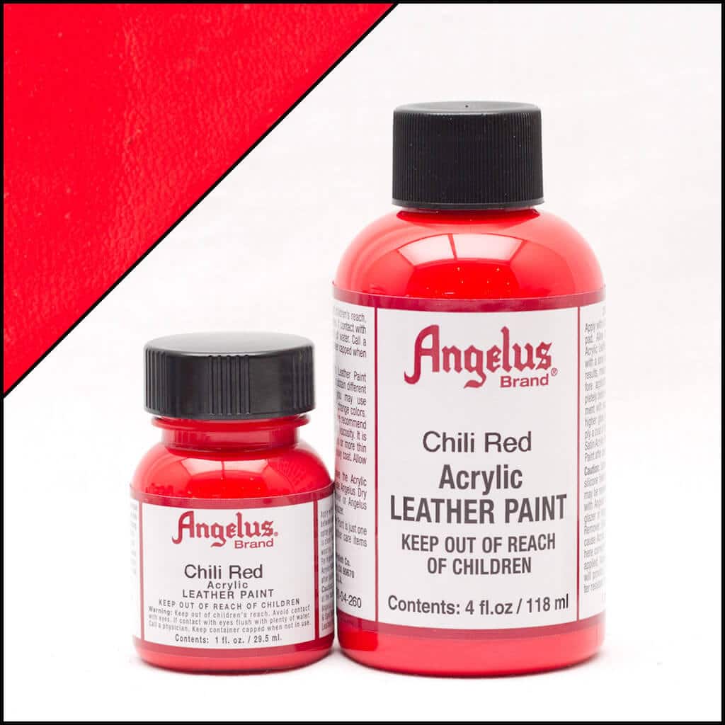 Angelus Brand - Standaard Leerverf - Chili rood - Sneaker Essentials