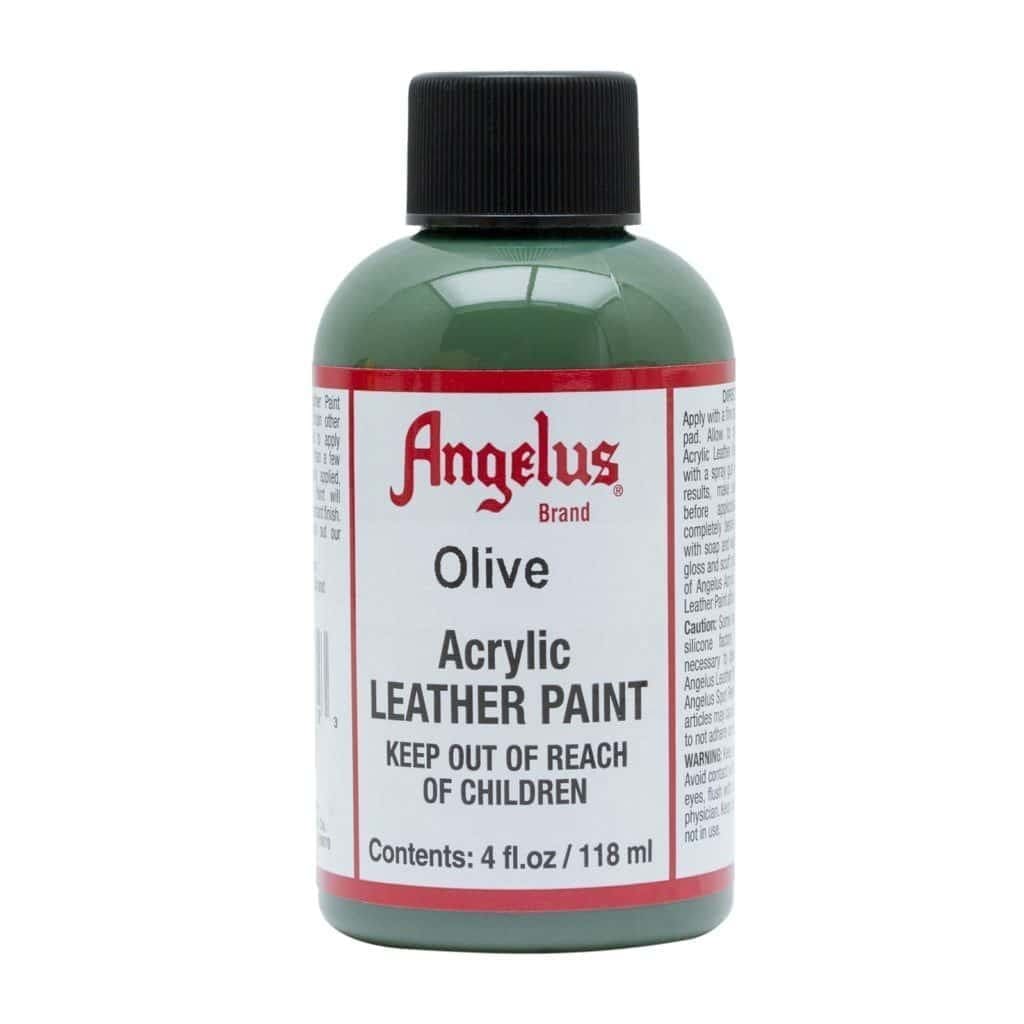Angelus Brand - Standaard Leerverf - Olijfgroen - Sneaker Essentials