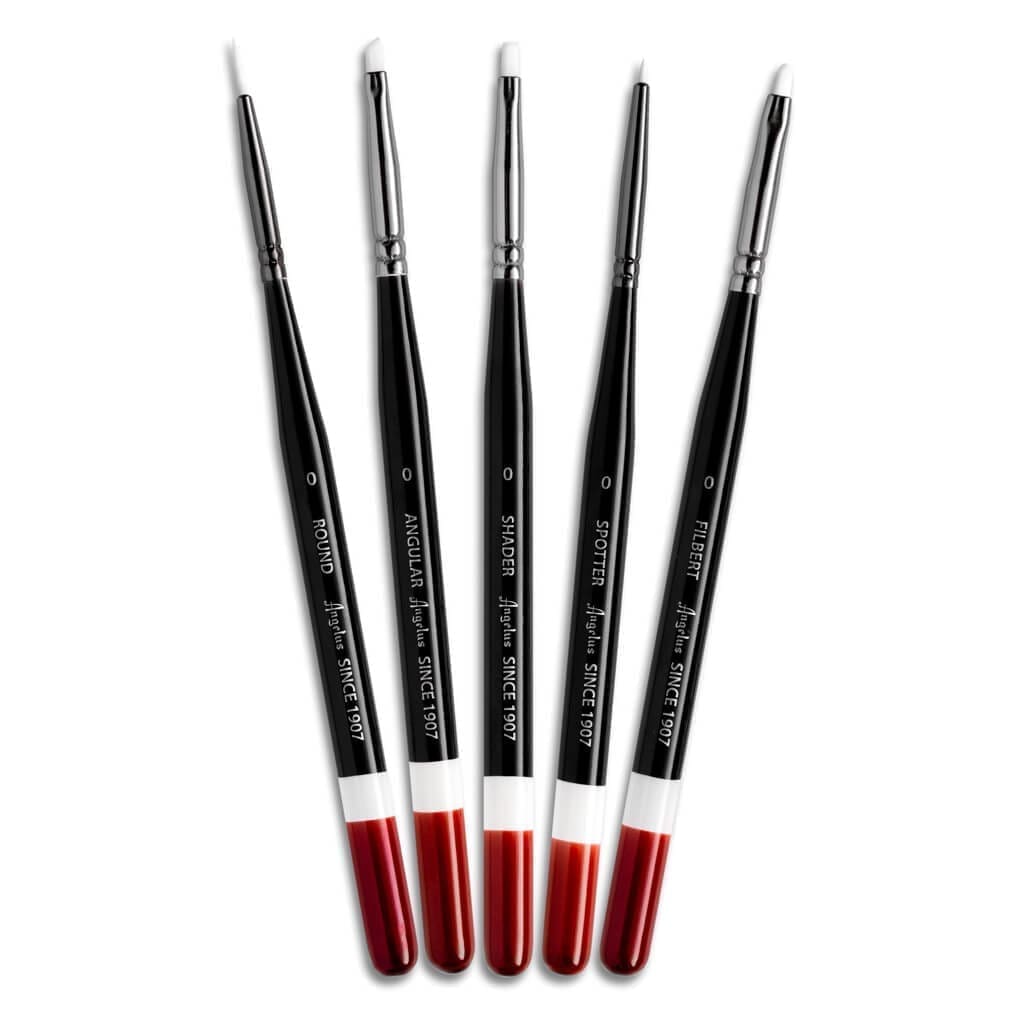 Angelus Brand Micro Detail penselenset - 5 stuks - Sneaker Essentials