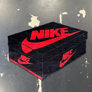 Sneakerbox cutout vloerkleed - OG Air Jordan box - zwart - Sneaker Essentials