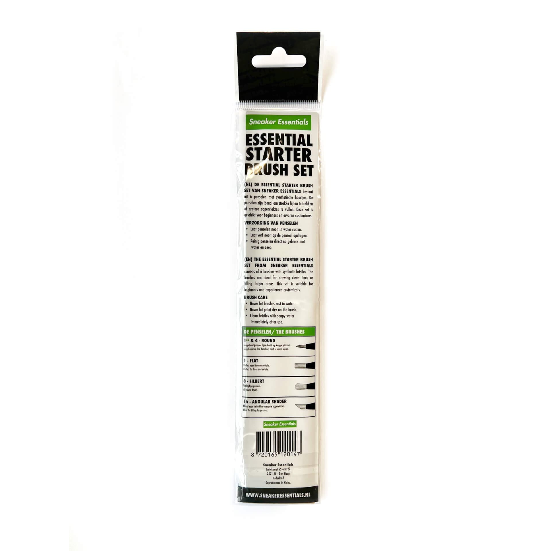 Sneaker Essentials – Essential starter penselenset – 6 stuks - Sneaker Essentials