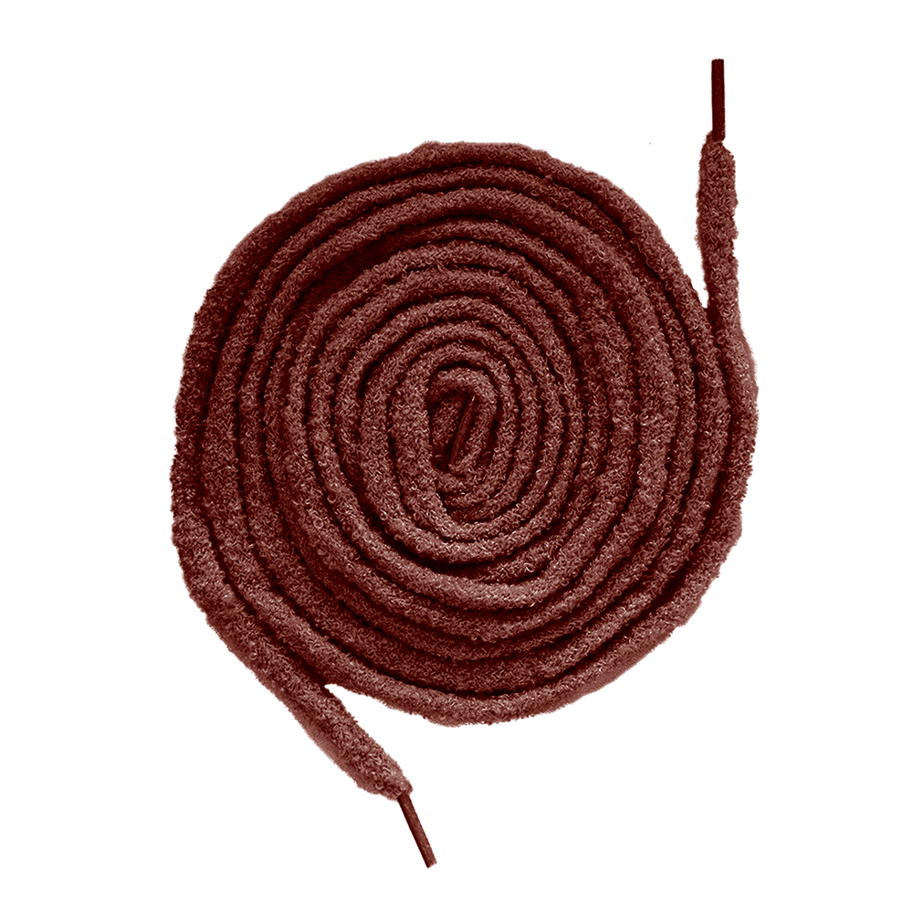 Sneaker Essentials - Premium laces - Fluffy - Donkerrood