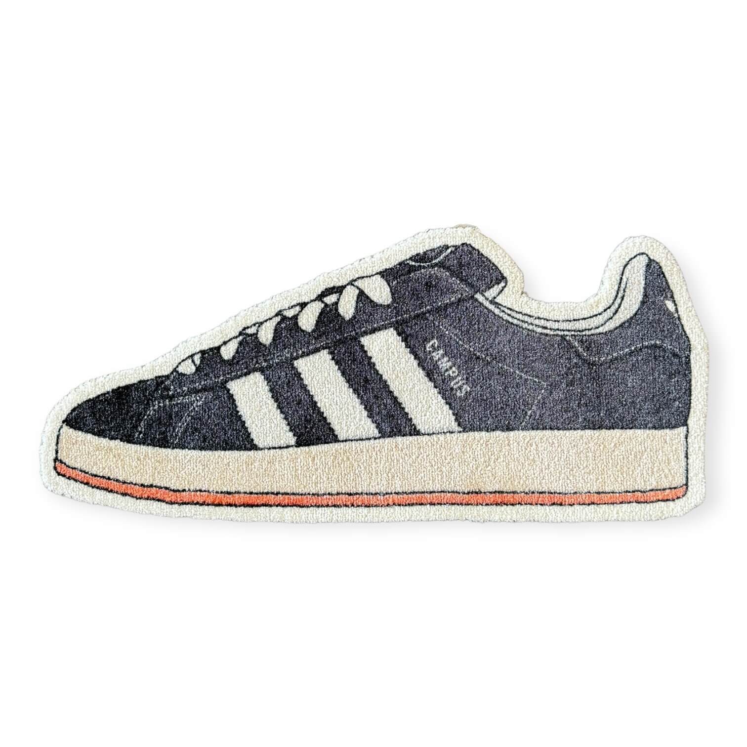 Sneaker Essentials - Cutout vloerkleed - Adidas Campus 00s - Black Small - Sneaker Essentials