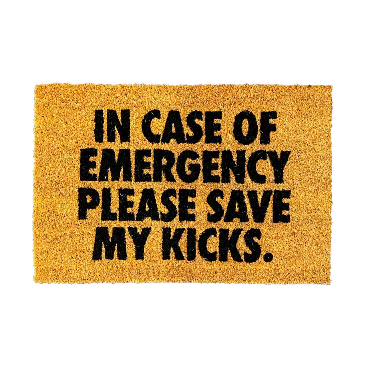 Sneaker kokos deurmat - IN CASE OF EMERGENCY - Sneaker Essentials