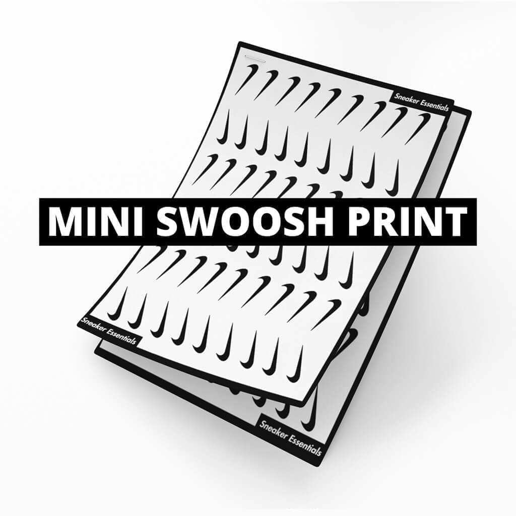 Mini Swoosh designer print - stencil voor het customizen - 1x A5 - Sneaker Essentials