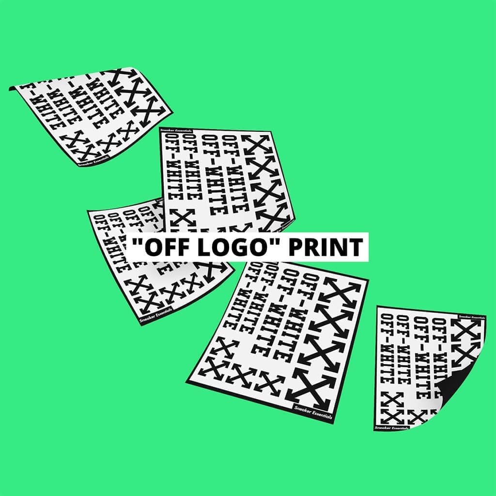 "OFF LOGO" designer print - stencil voor het customizen - 1x A5 - Sneaker Essentials