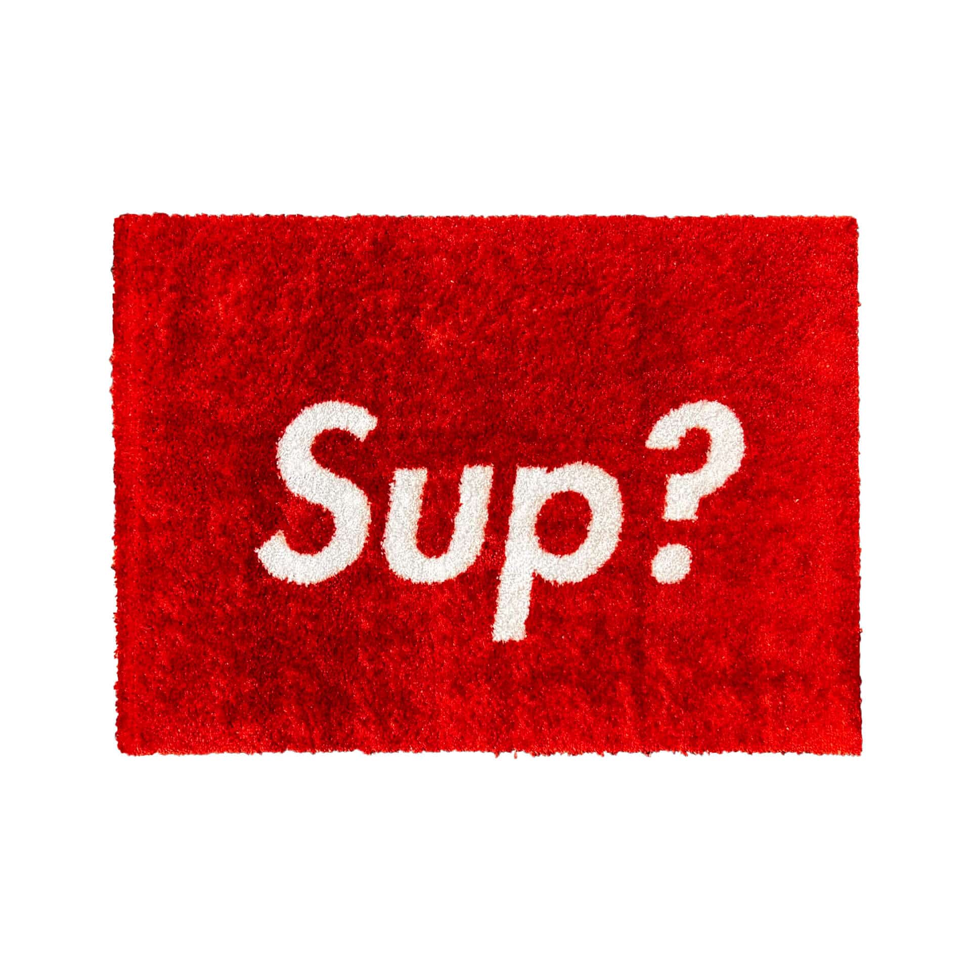 Sneaker vloerkleed - Sup? - rood - Sneaker Essentials