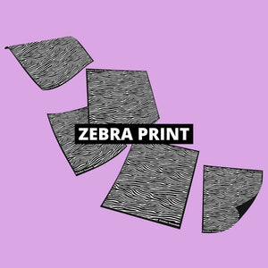 Zebra print - stencil voor het customizen - 1x A4 + 1x A5 - Sneaker Essentials